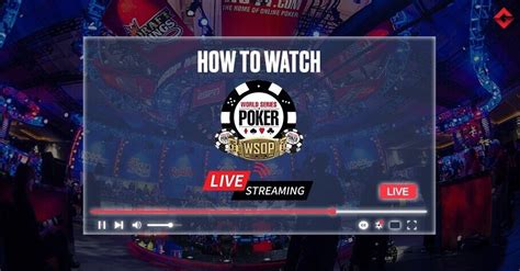 poker wsop live stream